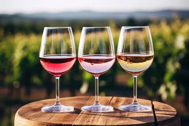 copas de tipos de vinos dulces