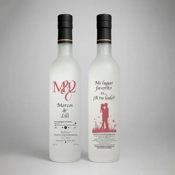 piscos personalizados serigrafiados